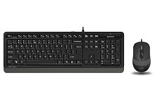 Клавиатура A4Tech FSTYLER F1010 (FM10+FK10)  MULTIMEDIA SLEEK COMFORT KEYBOARD + MOUSE COMBO SET USB BLACK US+R